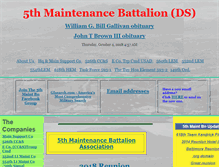 Tablet Screenshot of 5thmaintenancebn.com